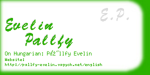 evelin pallfy business card